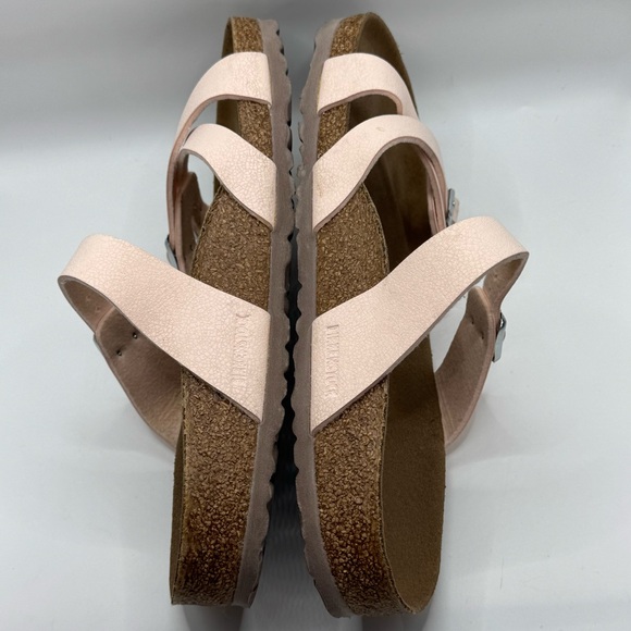 Birkenstock Women's Franca Birko-Flor Nubuck Sandals. Size 40 Womens 9 Rose Pink - Picture 7 of 16